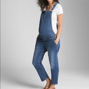Gap 1969 Maternity Denim Overalls Medium Wash Sm